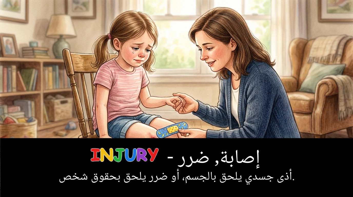 Arabic Illustration for injury